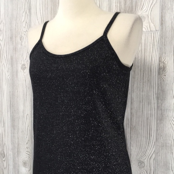 VINTAGE Land ‘N Sea Black Metallic Long Dress Size Small - Picture 5 of 13